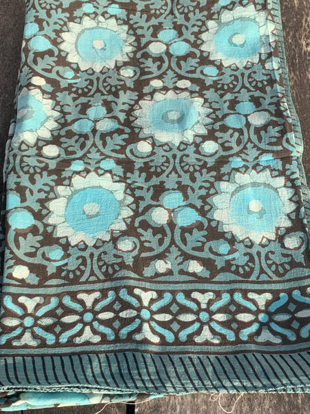 Big size Sarong    or Pareo in block print new collection 24