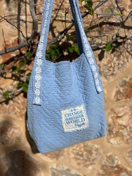 One-of-a-Kind Ibiza Patchwork Bag- be the change you want to see -  AUROBELLE  IBIZA
