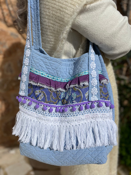 One-of-a-Kind Ibiza Patchwork Bag- be the change you want to see -  AUROBELLE  IBIZA