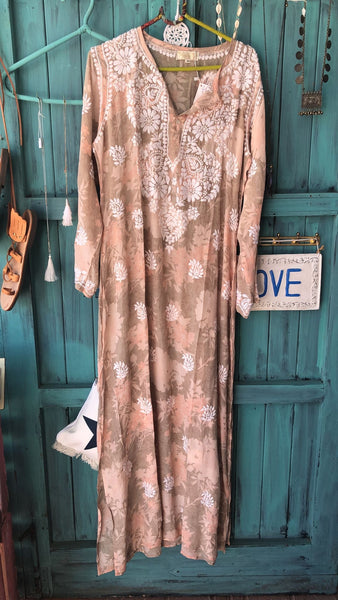 Silk crepe  maxi kurta exclusive Limited Edition