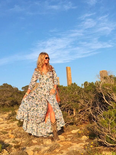 GODDESS DRESS turquoise Ibizabohogirl -  AUROBELLE  IBIZA