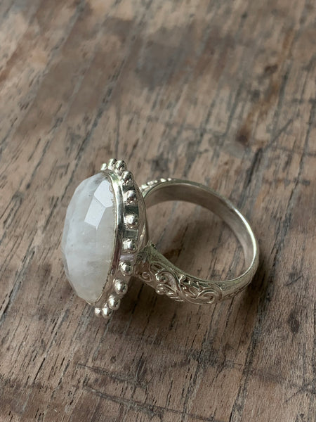 Silver Moon 🌙 stone Ananda Ibiza designer boho ring