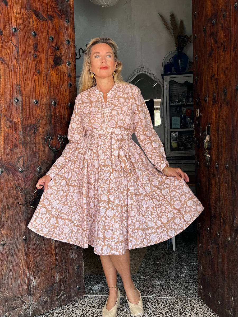 Eco dress beige full swing – AUROBELLE IBIZA