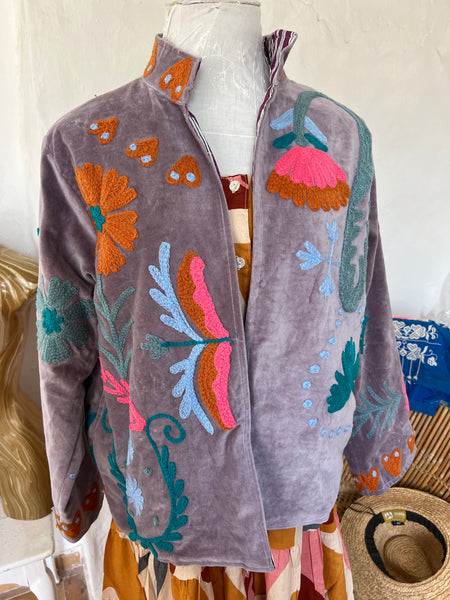 Velvet Love Jacket grey 💙 -  AUROBELLE  IBIZA