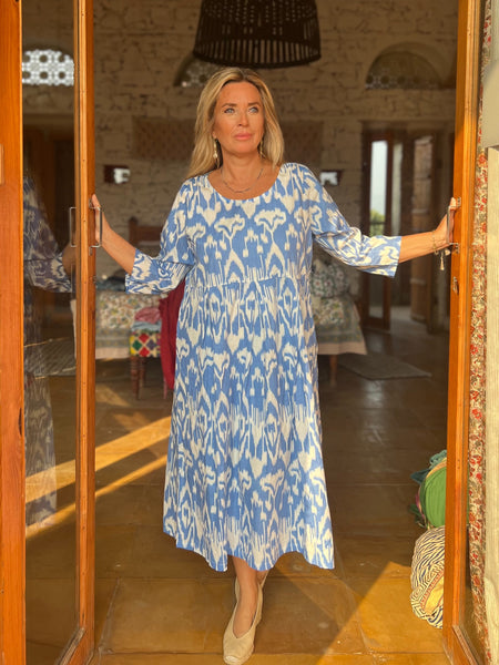 Ikat   , boho beautiful dresz -  AUROBELLE  IBIZA