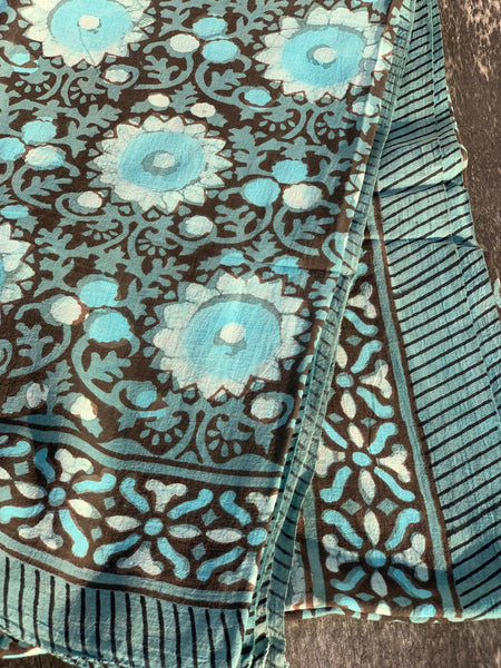 Big size Sarong    or Pareo in block print new collection 24