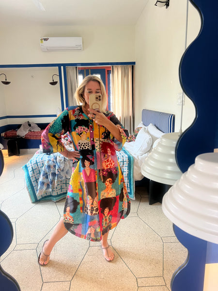 Aurobelle Digital Art Kurta Dress -  AUROBELLE  IBIZA