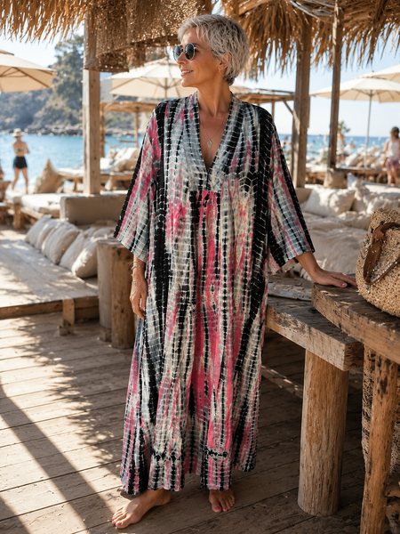 Silk Martha Kaftan – Upcycled Vintage Sari Collection no 31.Size  size XXL