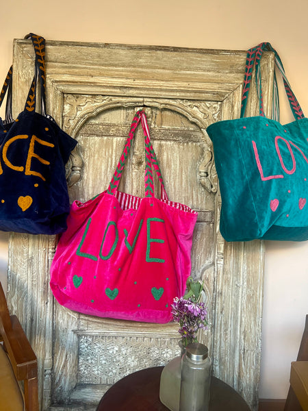 Velvet Love Tote Bag – Big Inside, City Ready -  AUROBELLE  IBIZA