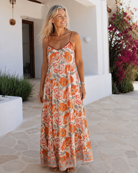 Nila dress sunflower  and white flower