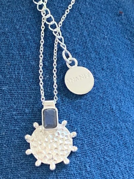 Ionite silver  ,Venus  necklace