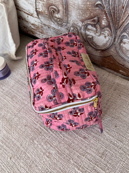 Big size boho Cosmetic Bag square -  AUROBELLE  IBIZA