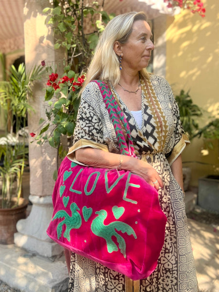 Velvet Love Tote Bag – Big Inside, City Ready -  AUROBELLE  IBIZA