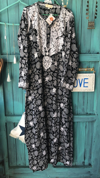 Silk crepe  maxi kurta exclusive Limited Edition