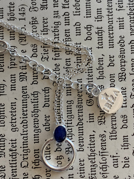 Ionite silver  ☀️ of life necklace