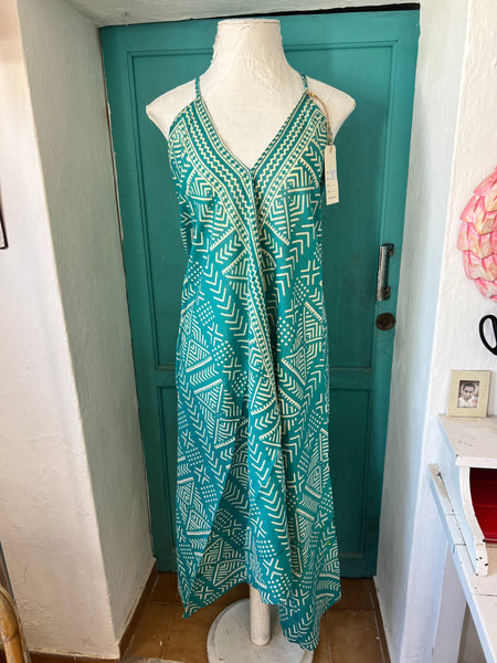 Magic dress long -   Formentera turquoise -  AUROBELLE  IBIZA