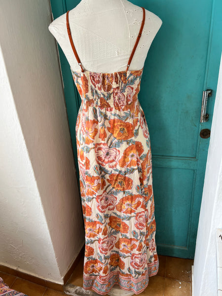 Nila dress sunflower  and white flower