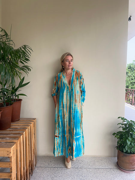 Silk Martha Kaftan – Upcycled Vintage Sari Collection no 5