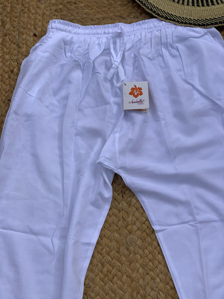 White summer trouser