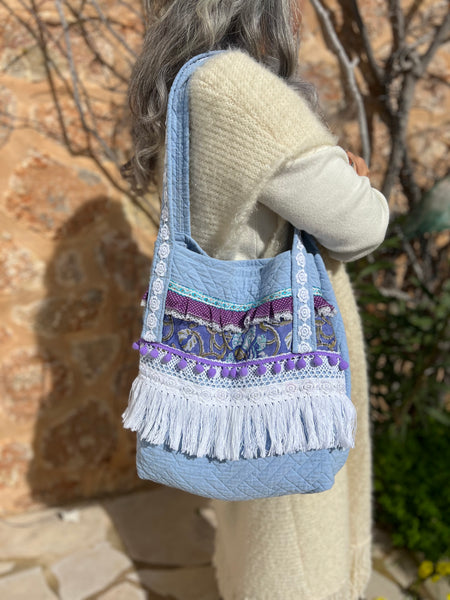 One-of-a-Kind Ibiza Patchwork Bag- be the change you want to see -  AUROBELLE  IBIZA