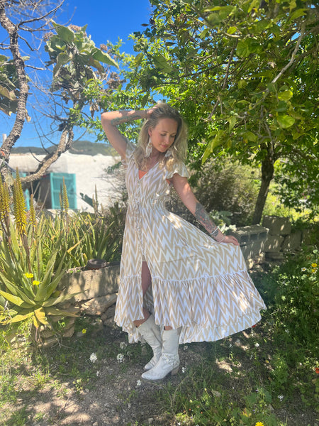 Nafisa dream boho dress sandy beach