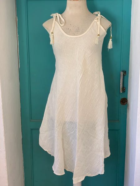 Lilian sexy simple linen dress