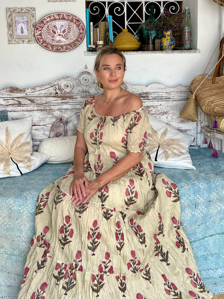 Ishi Daughter Dress – Hand Block Printed Boho Maxi