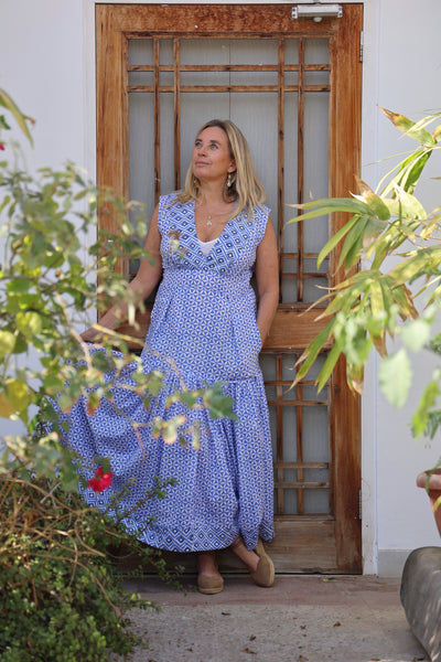 Naturelment dream boho dress blue beach