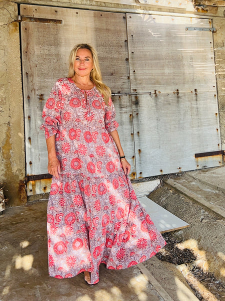Boho dress sun flower