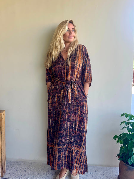 Lisa Silk dress no 6 brown