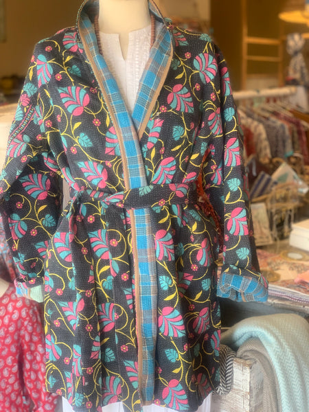 Kimono   Jacket Kantha textiles no 5 boho  jacket 🧥 no 11