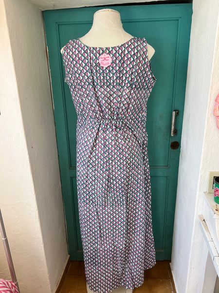 Capri dress  in blue checks