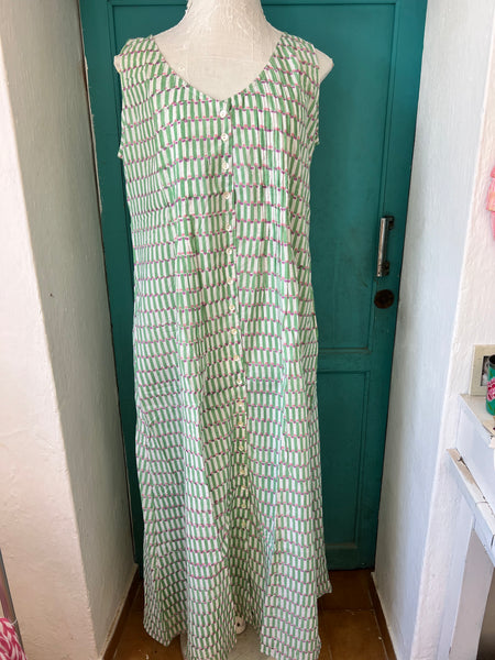 Capri  green checks