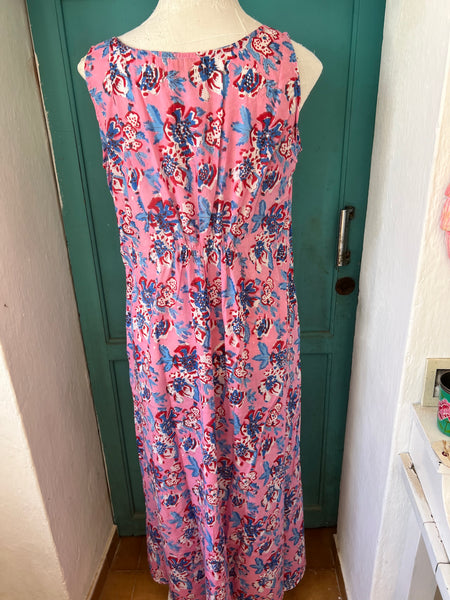 Capri  dress print pink flower
