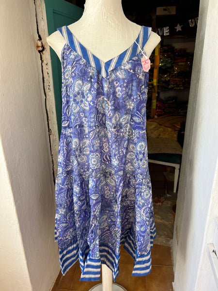 Rosie dress blue -  AUROBELLE  IBIZA