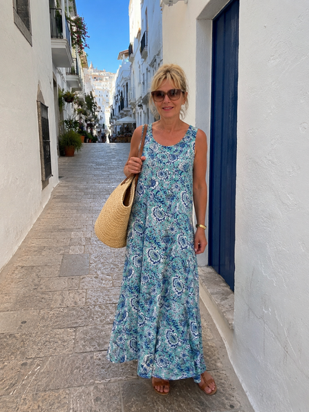 SUNDRESS Maxi in formentera blue