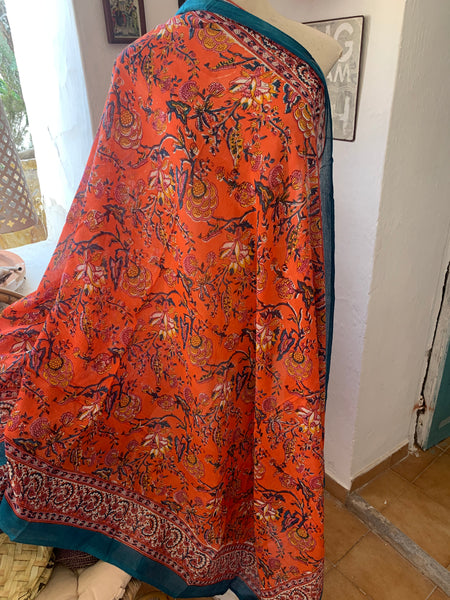 Sarong  - Pareo  - block print cotton shawl  new collection