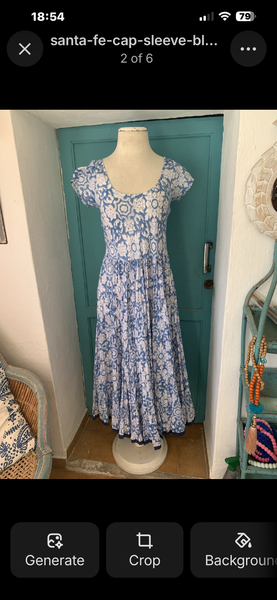 SANTA FE cap sleeve blue