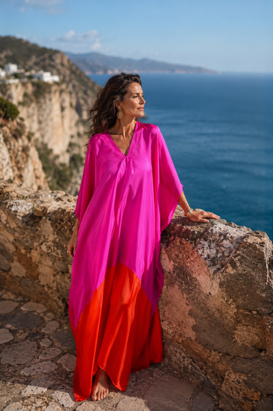 Exclusive luxury Silk kaftan