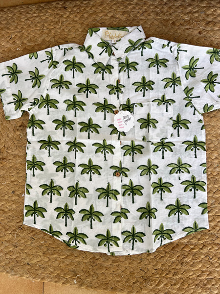 Boy shirt palm tree