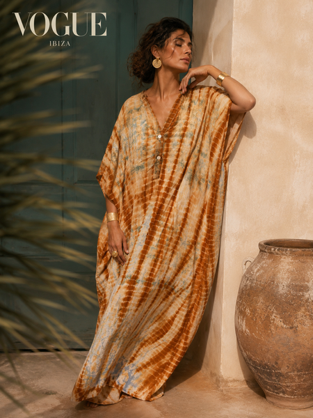 Silk special Kaftan – Upcycled Sari Collection no 40