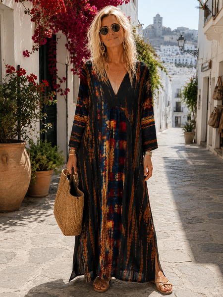 Silk Martha Kaftan – Upcycled Vintage Sari Collection no   :30 Size small medium
