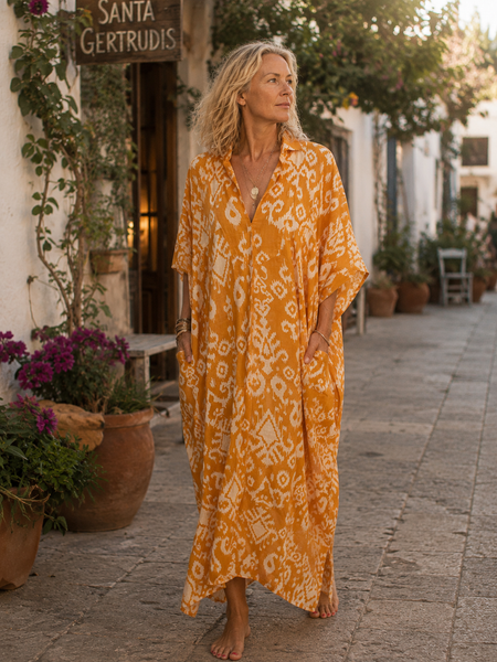Italy kaftan  sun ☀️ yellow