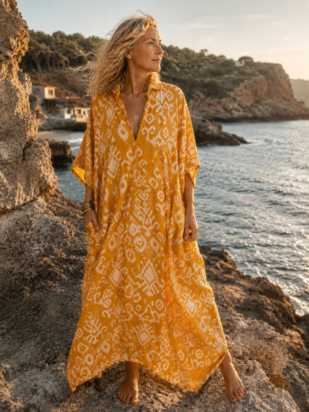 Italy kaftan  sun ☀️ yellow