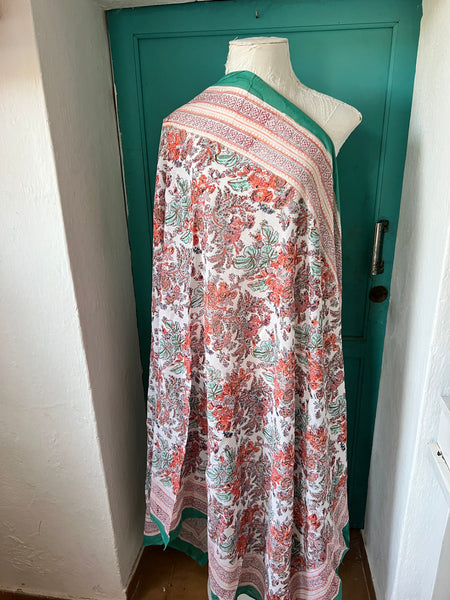 Hand made Block print sarong  - vintage