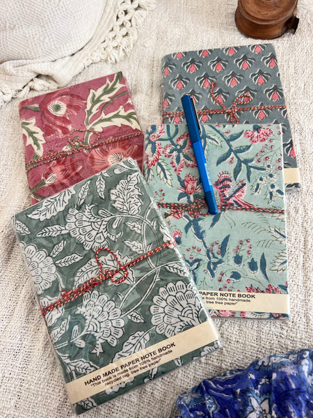 Hand made block print diary’s