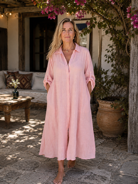 City dress  organic cotton Rosa
