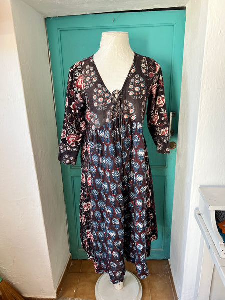 Julie classic block print dress