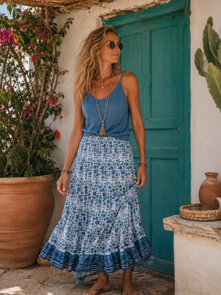 Benniras Hippie Skirt — blue mar