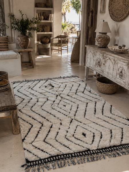 Atlas II – White Berber Wool Rug